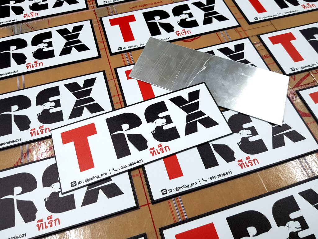 รับพิมพ์ Name plate รับทำป้ายชื่อ สกรีนเนมเพลท สำหรับติดเครื่องจักร อุปกรณ์ ชิ้นส่วน 
