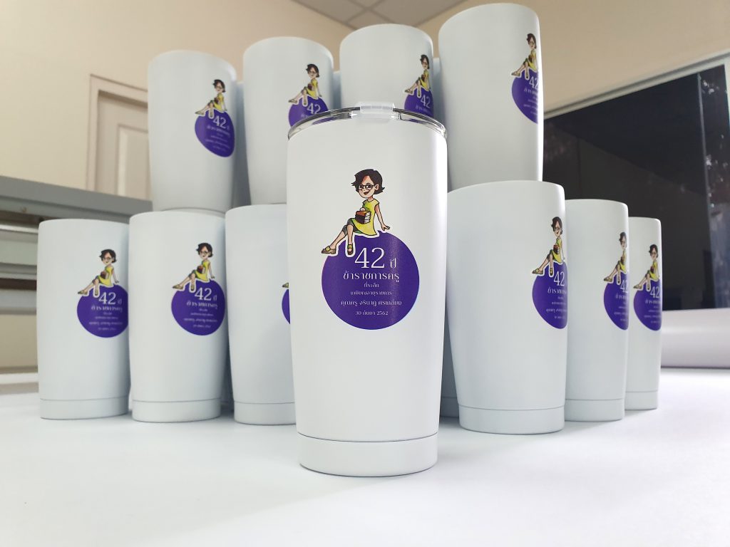 พิมพ์แก้วเก็บความเย็น 20 oz ภาพการ์ตูน