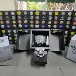 พิมพ์ UV โลโก้ Fuji บนสายนาฬิกา Omega x Swatch โดย thaiuvprint